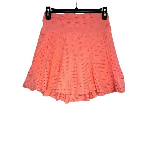 Bobbe Active Varsity Skort Size XS Orange Pink Stretch Built in Shorts Sporty - Picture 1 of 3
